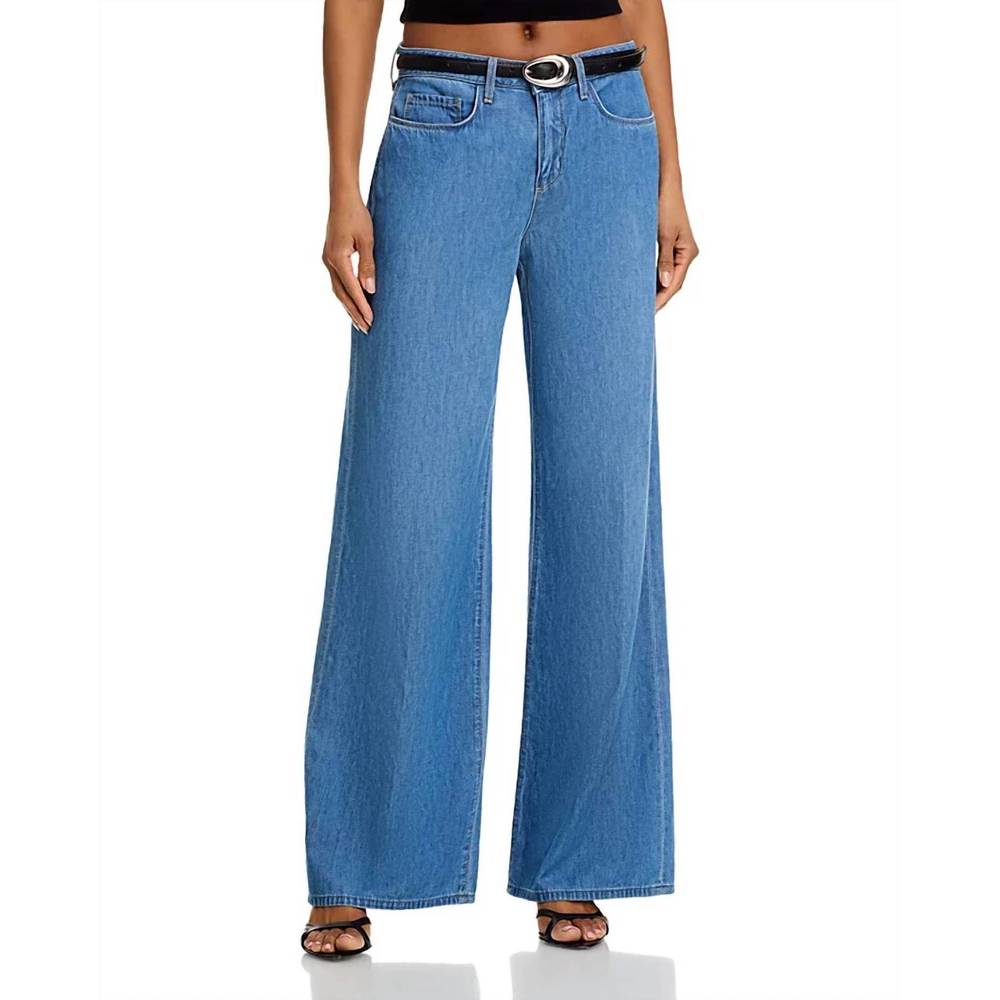 L'AGENCE • ALICENT • Blue Flare & Wide Leg Jeans • 28